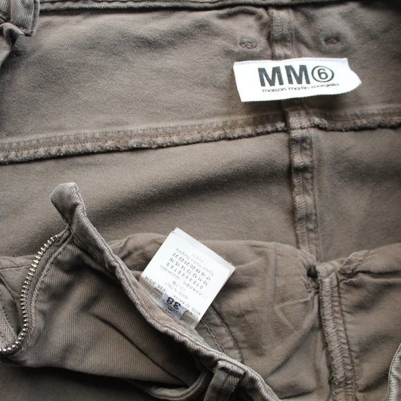 MM6 Maison Margiela Skinny Cotton Zipper Pant Size US 2/ IT 38 - Picture 7 of 8